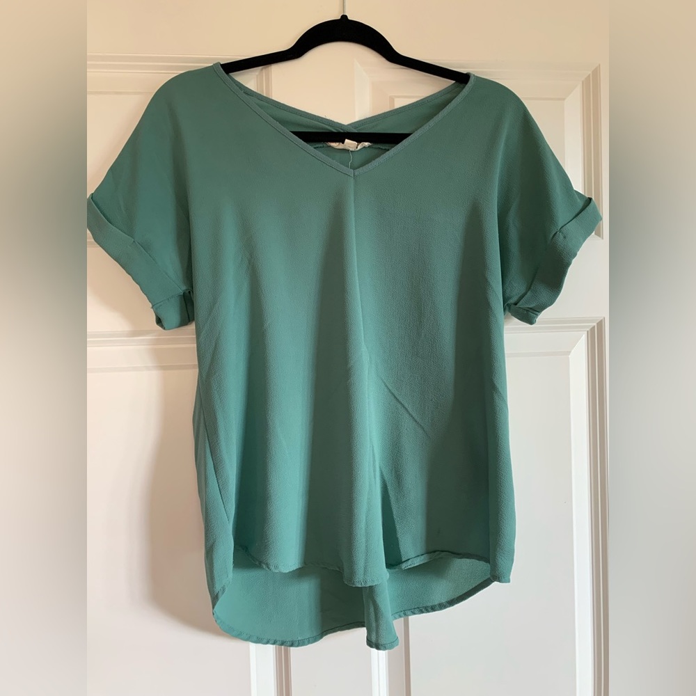 Women’s Pink Rose Teal Top